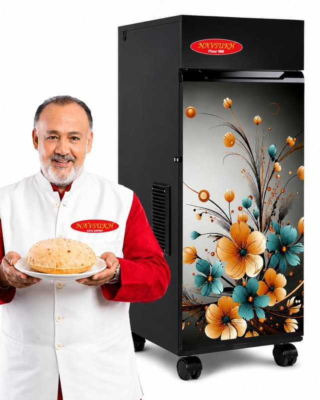 NAVSUKH Healthy Pro Atta Chakki, 1 HP, 10–12 kg/hr