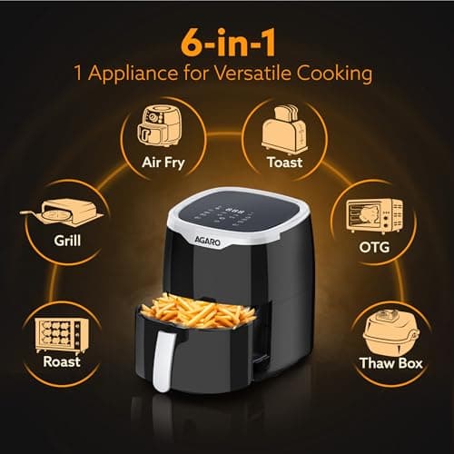 AGARO Galaxy Digital Air Fryer 4.5L thumbnail 2