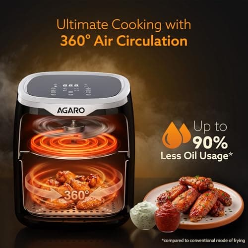 AGARO Galaxy Digital Air Fryer 4.5L thumbnail 3