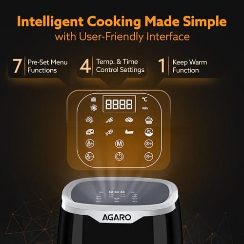 AGARO Galaxy Digital Air Fryer 4.5L thumbnail 4