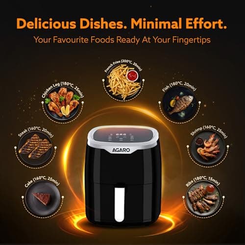 AGARO Galaxy Digital Air Fryer 4.5L thumbnail 5