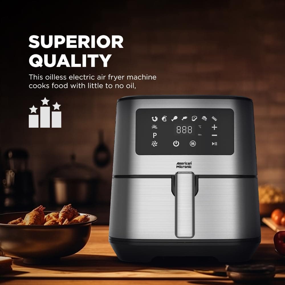 American Micronic 6.5L Digital Air Fryer, 1700W (AMI-AFD-65LDx) thumbnail 3