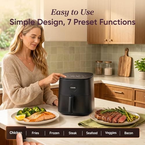 COSORI CAF-L501 4.7L Air Fryer with 9 Presets thumbnail 2