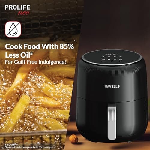 Havells Prolife Neo 4.5L Air Fryer thumbnail 3