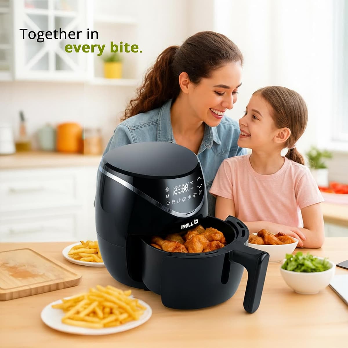 iBELL AEROFRY300 3.2L Air Fryer with Steam Rack, 800W thumbnail 2