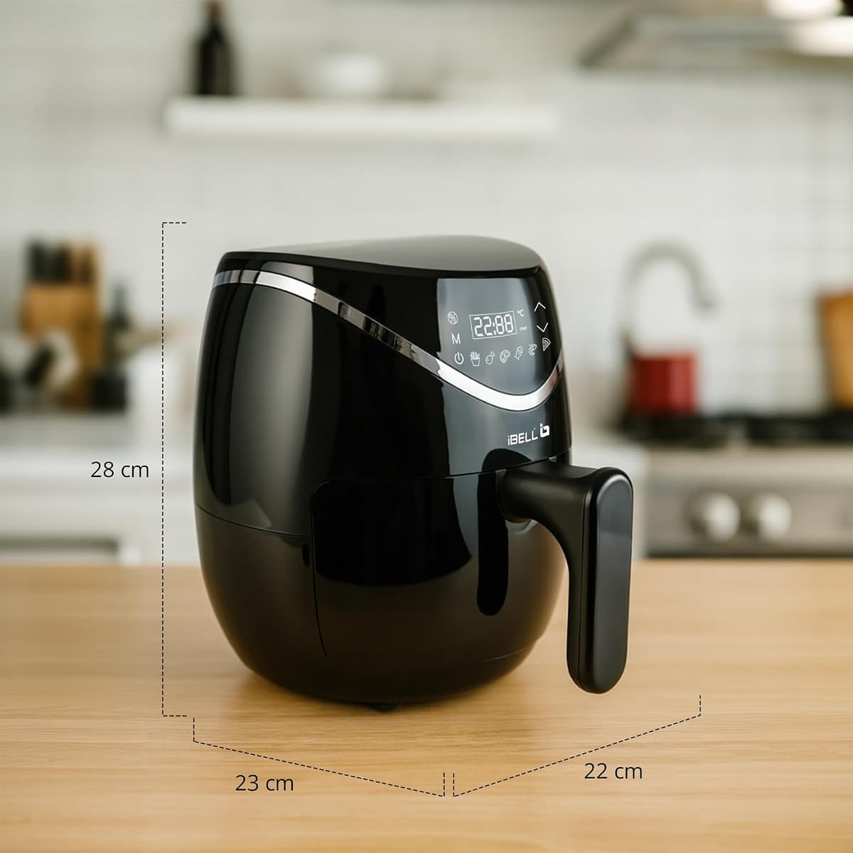 iBELL AEROFRY300 3.2L Air Fryer with Steam Rack, 800W thumbnail 3