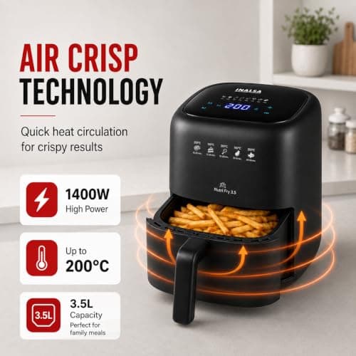 Inalsa Nutri Fry Digital Air Fryer 3.5L thumbnail 3