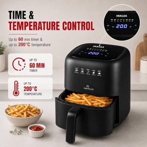Inalsa Nutri Fry Digital Air Fryer 3.5L thumbnail 4