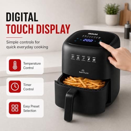 Inalsa Nutri Fry Digital Air Fryer 3.5L thumbnail 5