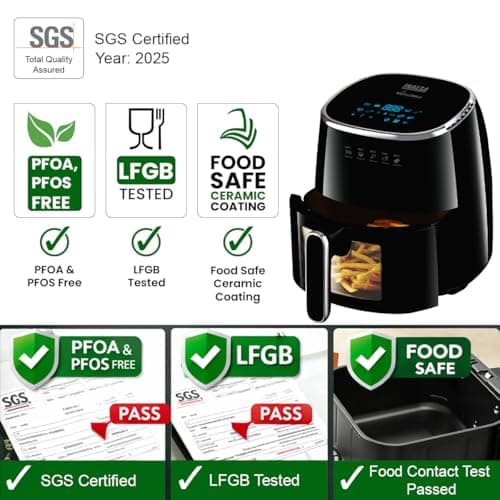 Inalsa Tasty Fry CDW 5.5L Ceramic Air Fryer thumbnail 2