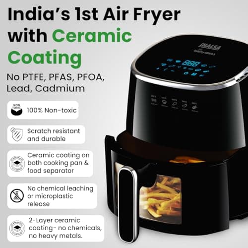 Inalsa Tasty Fry CDW 5.5L Ceramic Air Fryer thumbnail 4