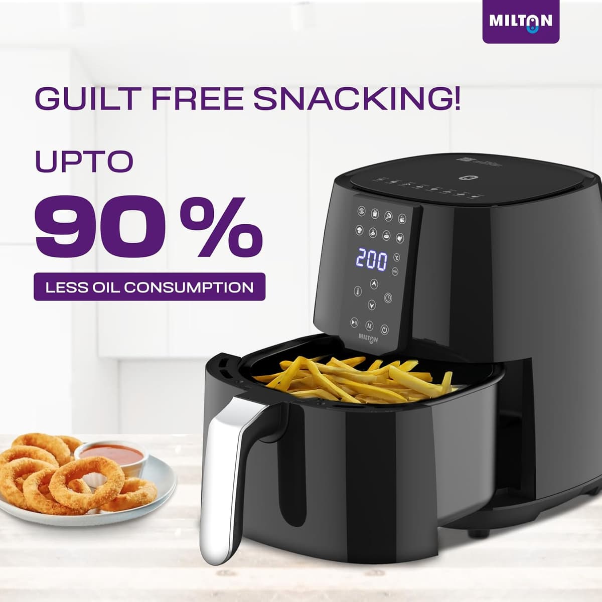 Milton Rapid Digital Air Fryer 4.2L 1450W thumbnail 3