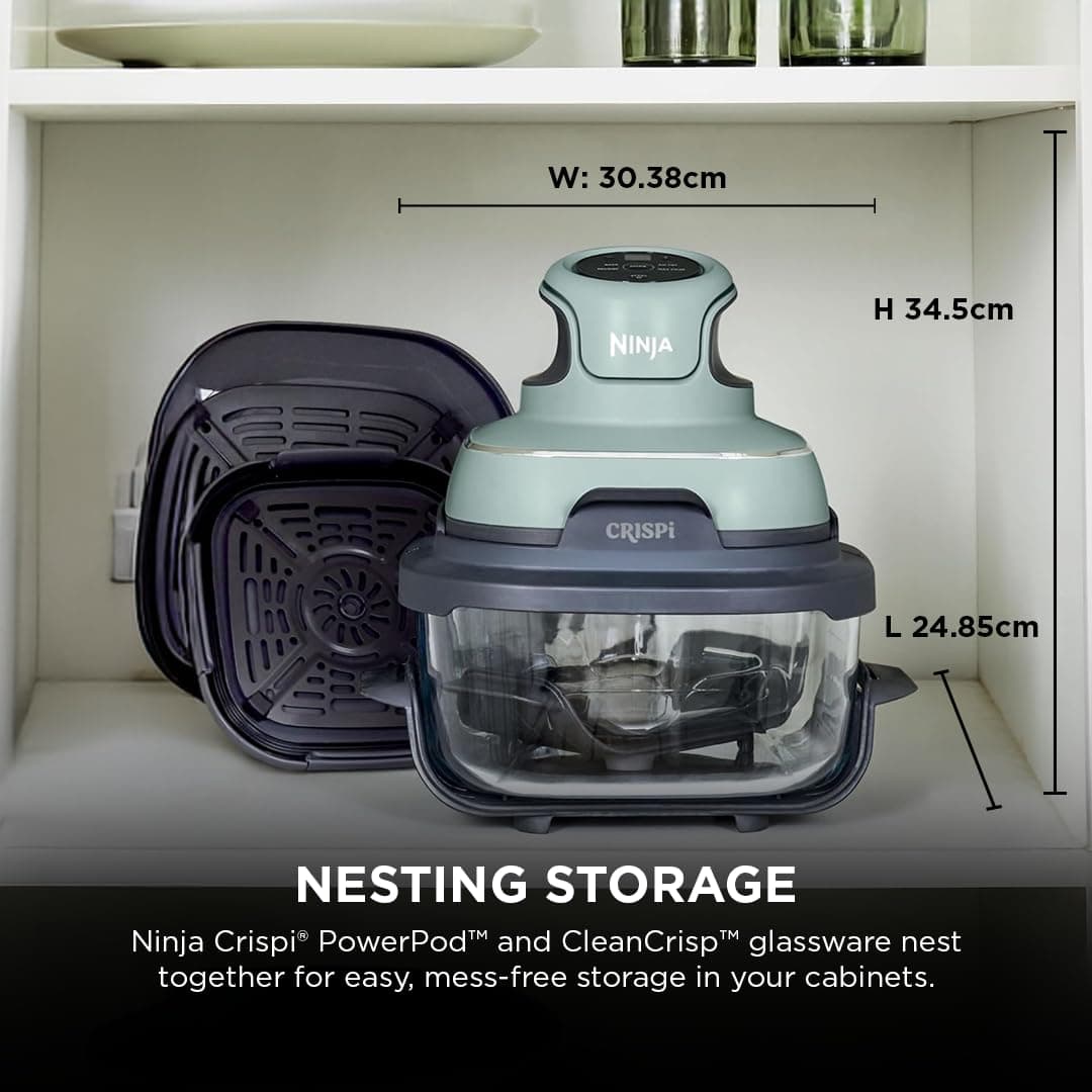 Ninja Crispi CleanCrisp Glass Air Fryer, 1.4L + 3.8L Containers, 1700W (FN101) thumbnail 3