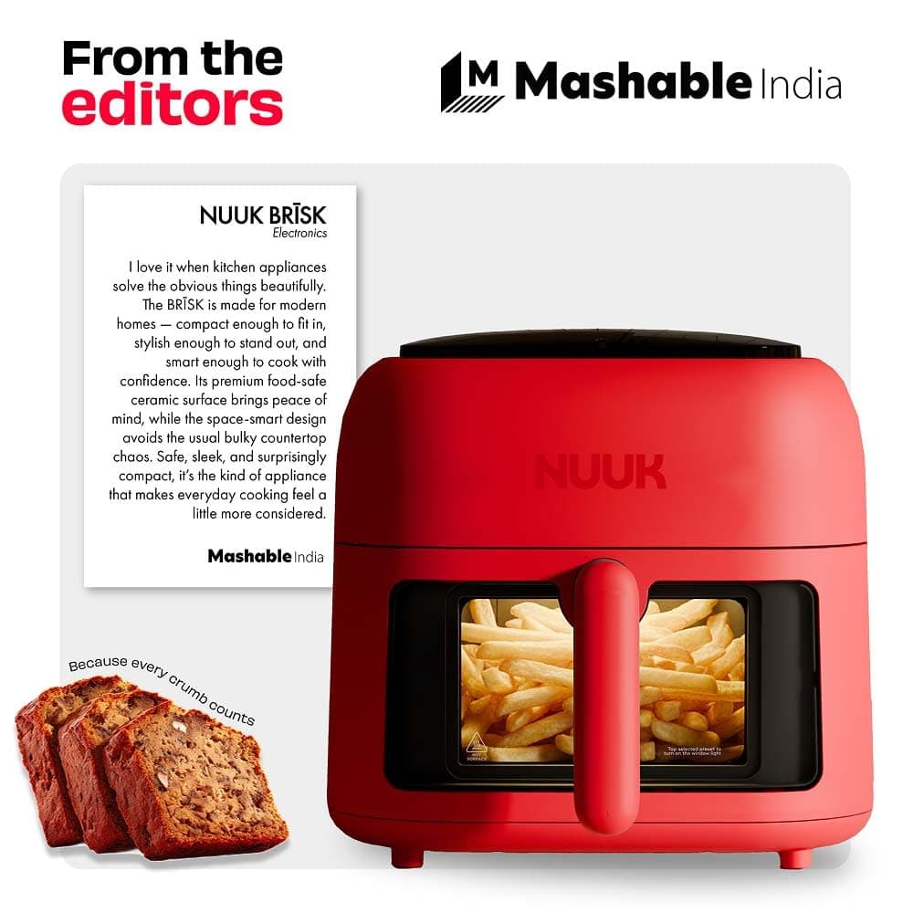 NUUK BRĪSK 6.5L Ceramic Air Fryer, 1600W thumbnail 2