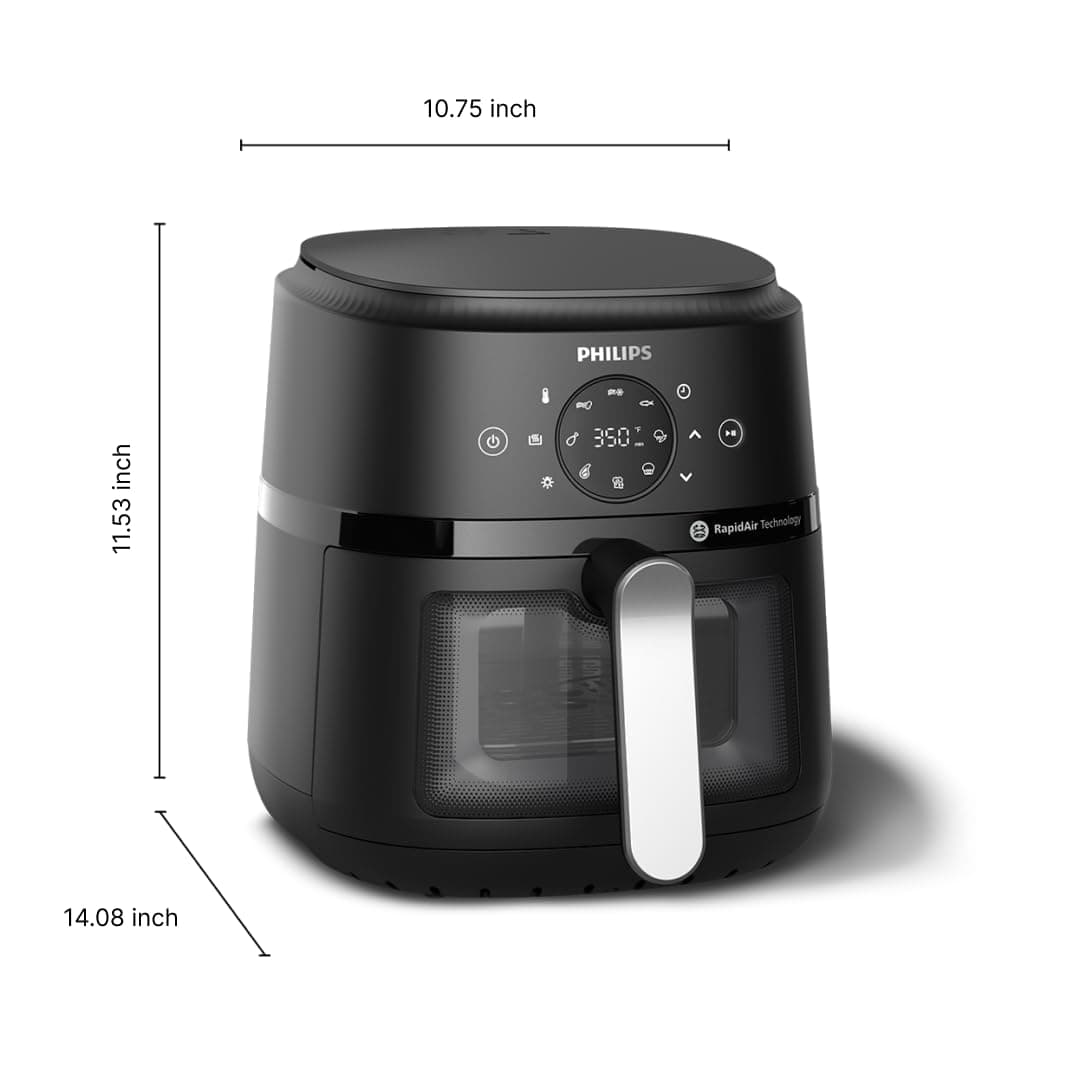 Philips 2000 Series NA221/00 4.2L Air Fryer with Cooking Window, 1500W thumbnail 3