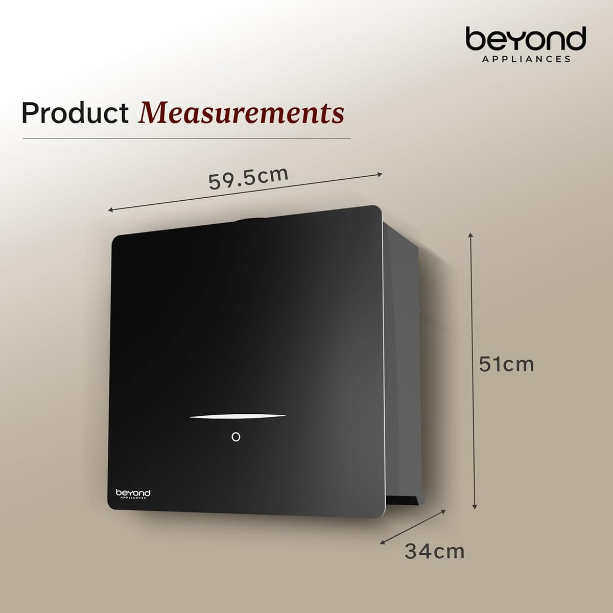Beyond Appliances Cube Pro Plug N Play Ductless Kitchen Chimney (1400 CMH) - view 2