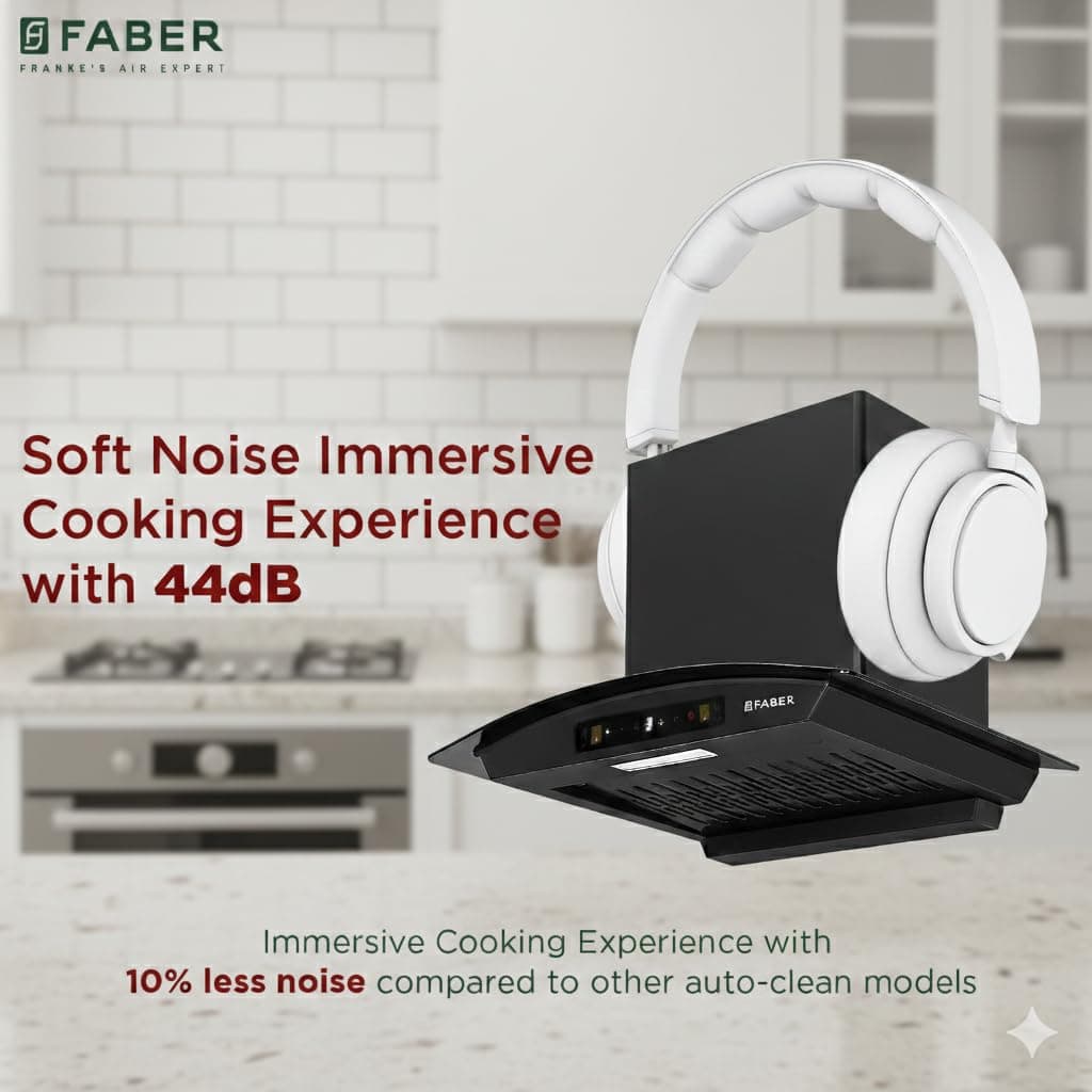 Faber Agile 75cm 1500 m³/hr BLDC Autoclean Curved Chimney thumbnail 3