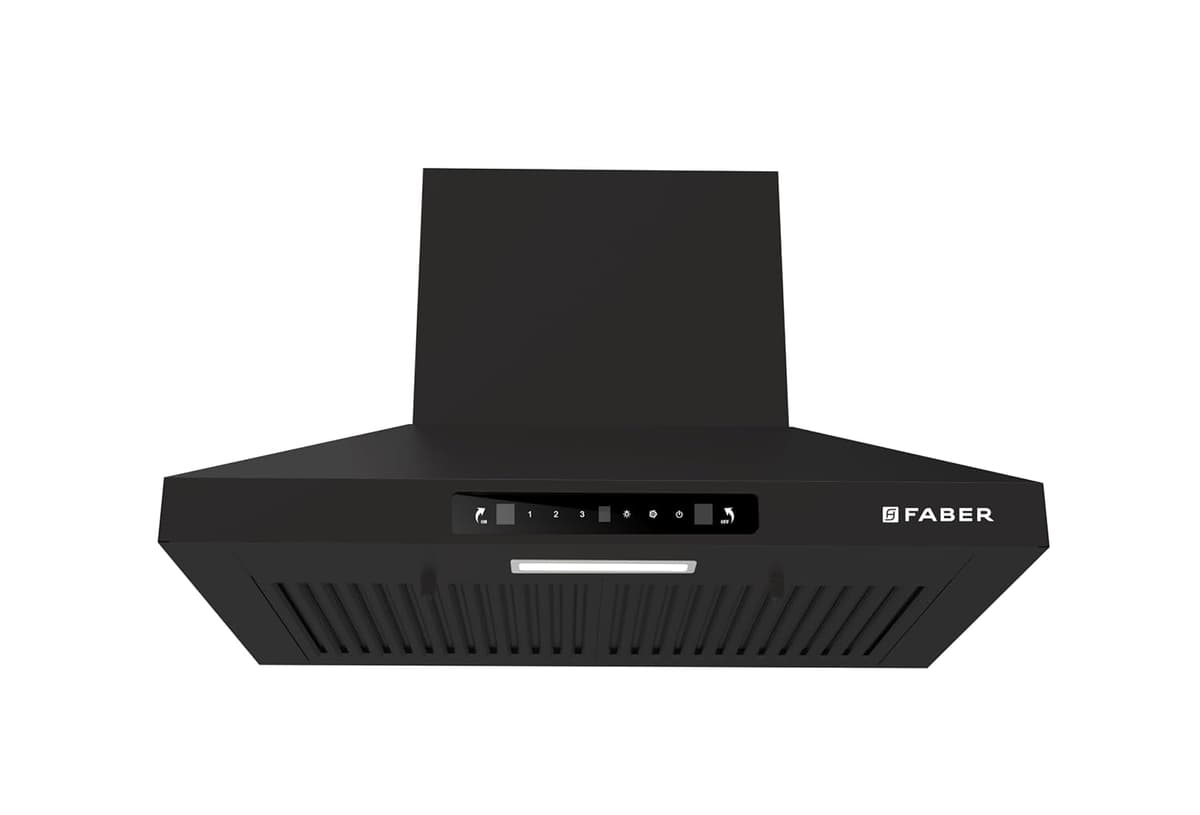Faber Pluto 60cm 1000 m³/hr Baffle Filter Chimney with Touch and Gesture Control