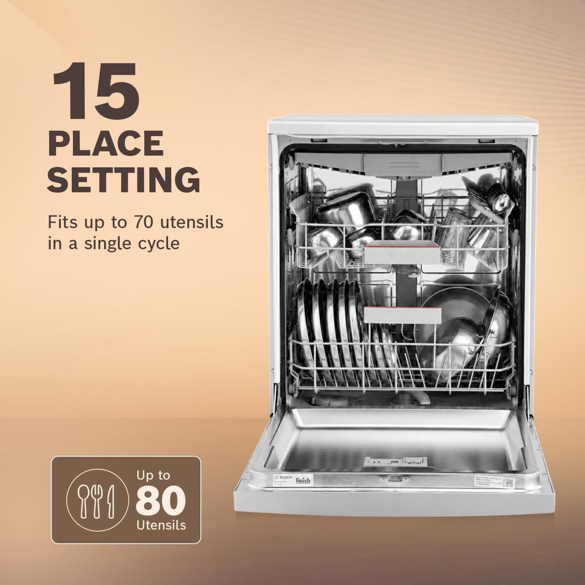 Bosch SMS6HMI01I 15 Place Series 6 Dishwasher thumbnail 3