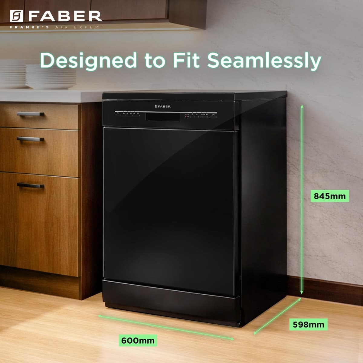 Faber FFSD 8PR 14S Free-Standing Dishwasher thumbnail 2