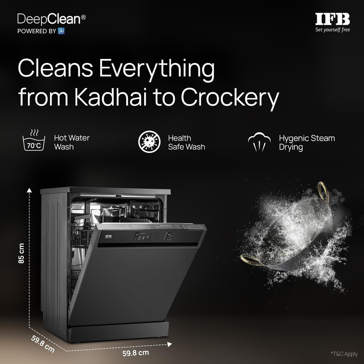 IFB Neptune VX Plus 15 Place Dishwasher thumbnail 2