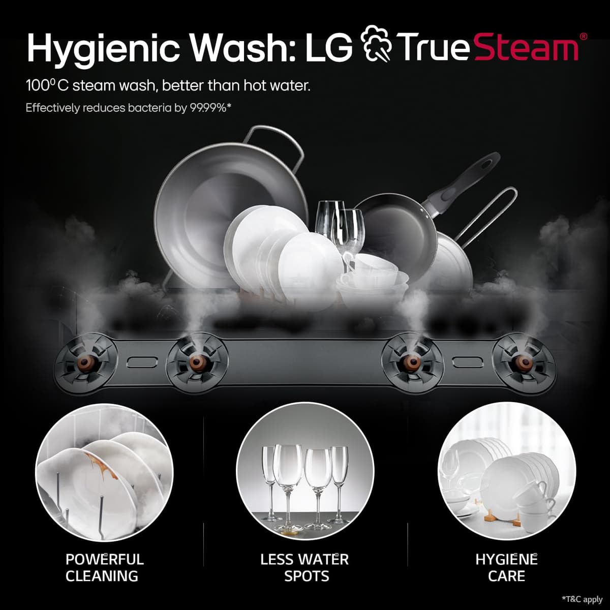 LG DFB424FP 14 Place TrueSteam Dishwasher thumbnail 3