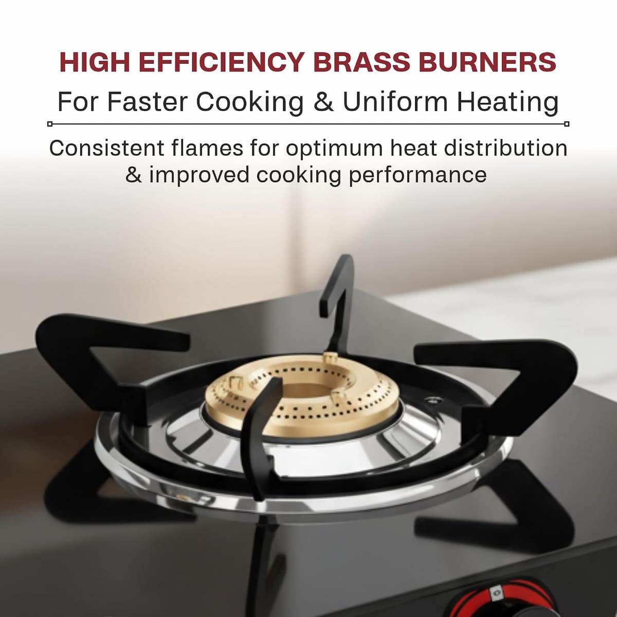 Butterfly Smart 4 Burner Glass Top Gas Stove thumbnail 4