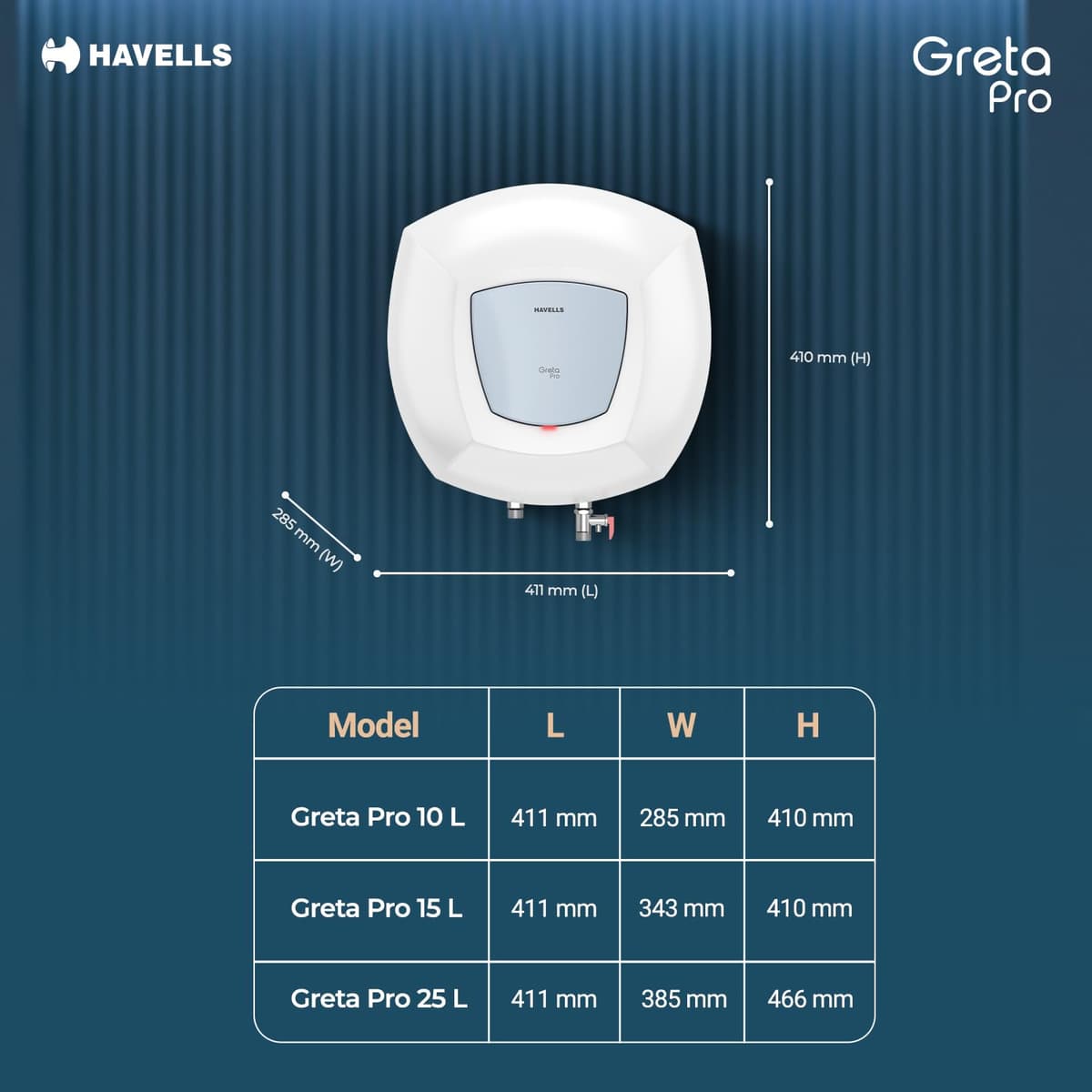 Havells Greta Pro 15L 5 Star Storage Geyser thumbnail 2