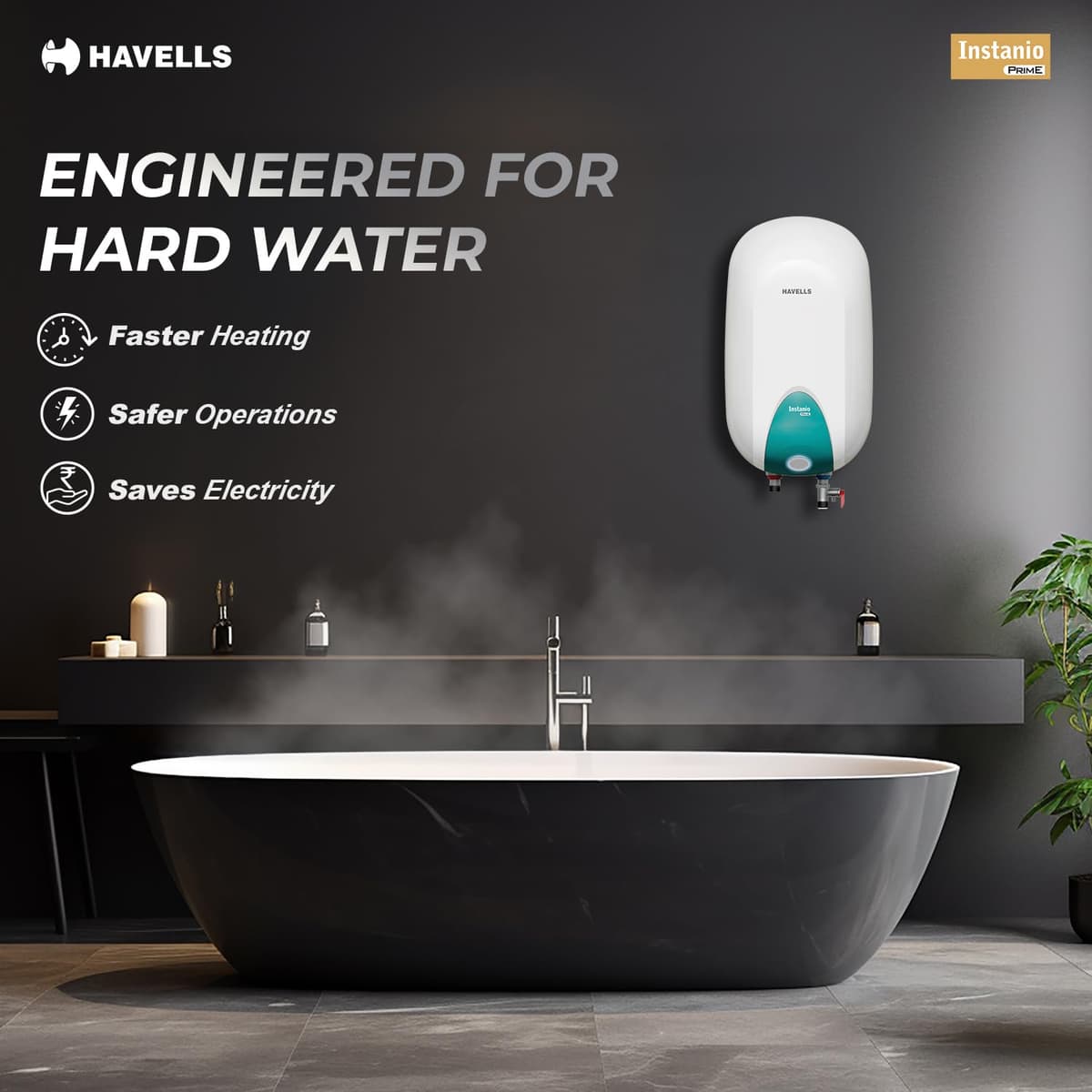 Havells Instanio Prime 25L Storage Geyser thumbnail 3