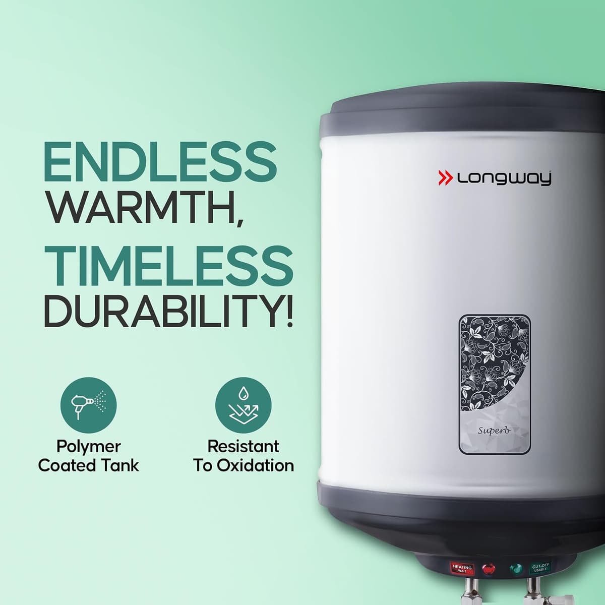 Longway Superb 10L 5 Star Storage Geyser thumbnail 3