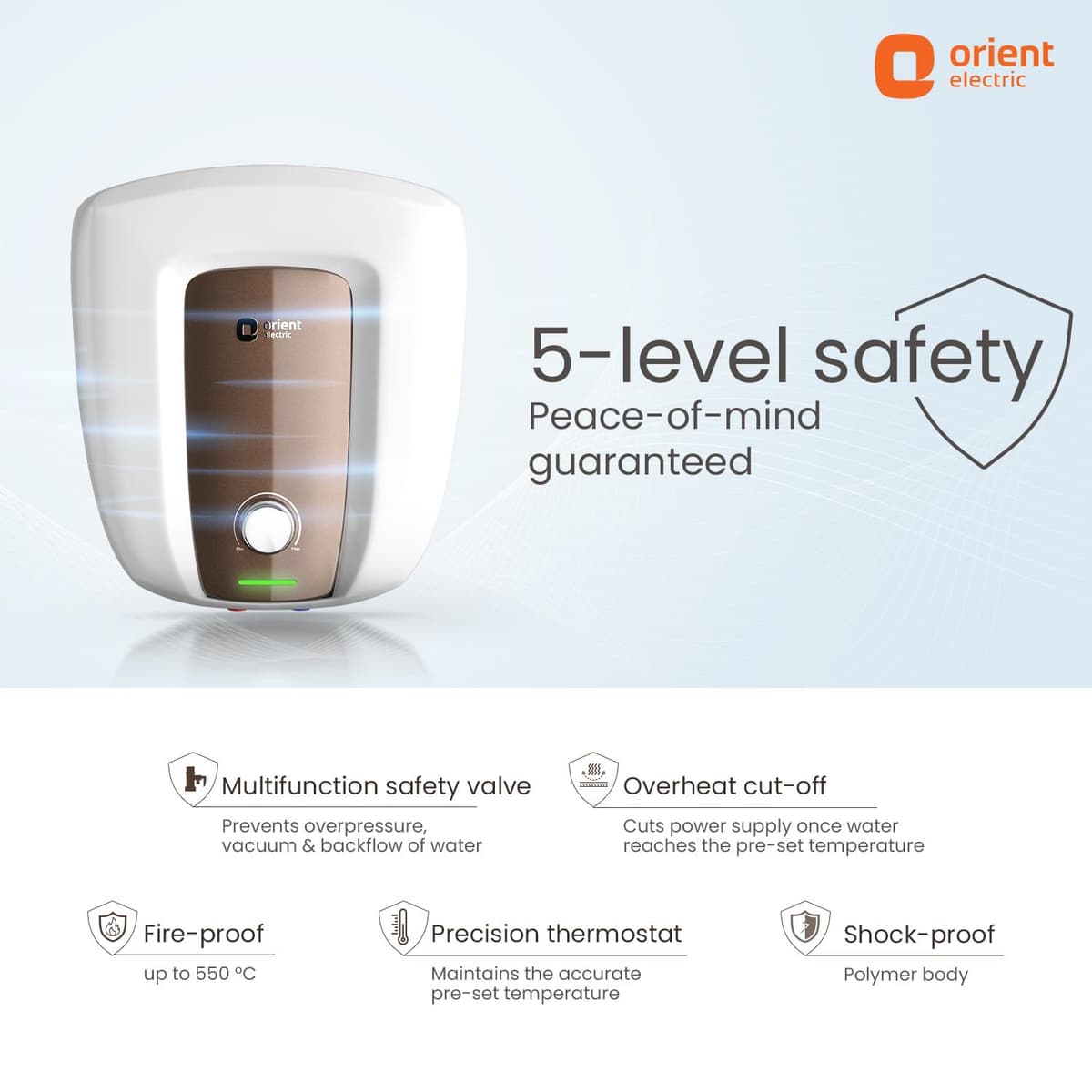 Orient Electric Aquator Edge 25L 5 Star Storage Geyser thumbnail 3