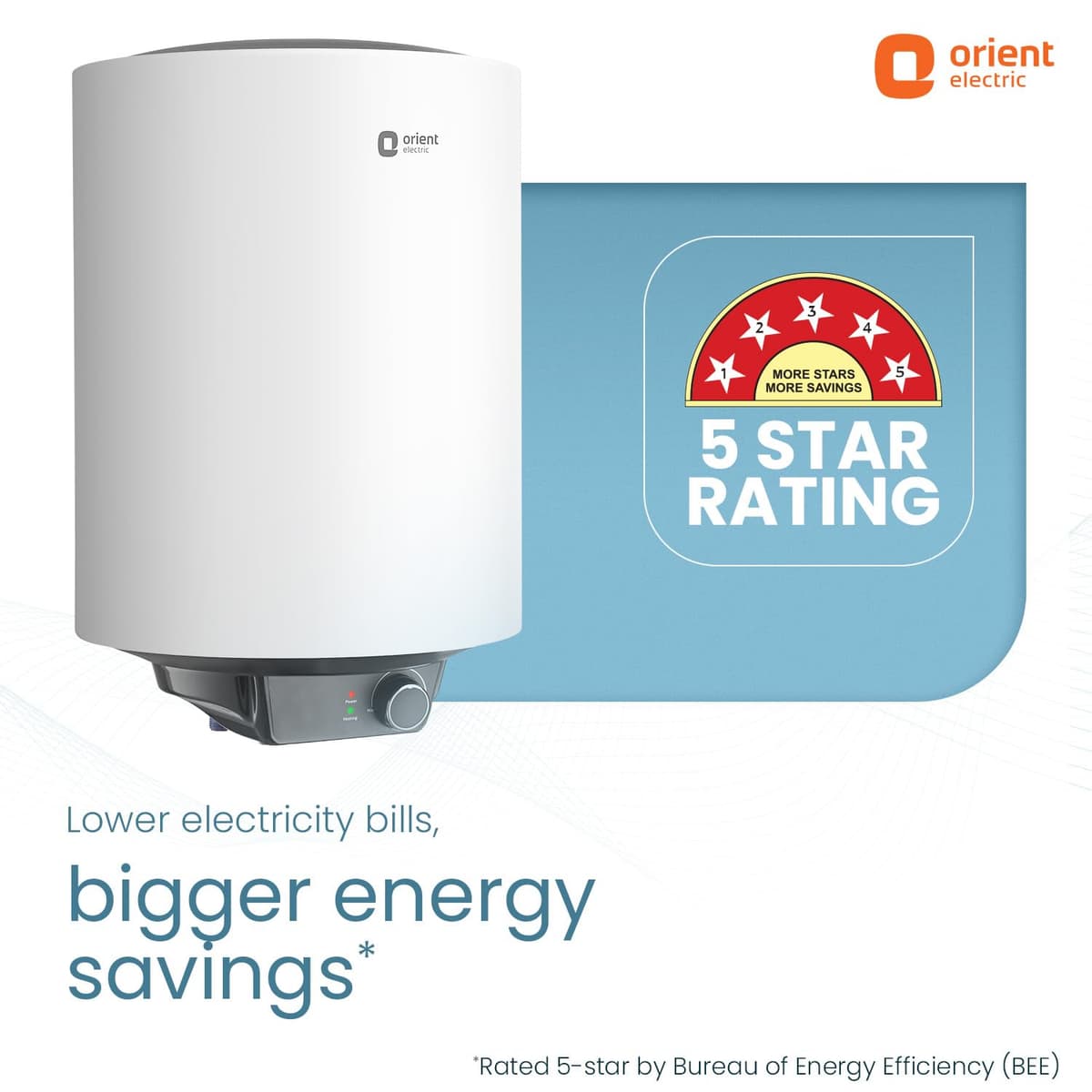 Orient Electric Enamour Classic Pro 15L Storage Geyser thumbnail 3