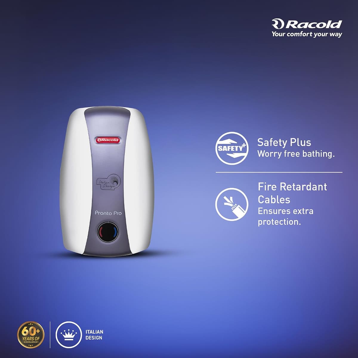 Racold Pronto Pro 3L Instant Geyser, 3000 W thumbnail 4