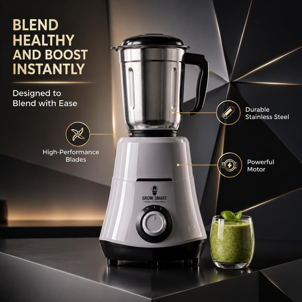 HydroGrind 750W Juicer Mixer Grinder (4 Jars) thumbnail 3