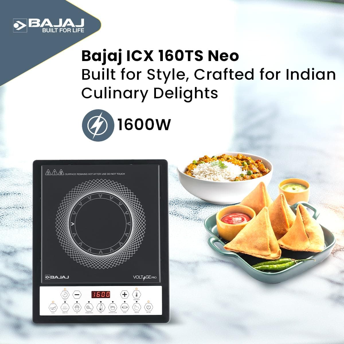 Bajaj Majesty ICX Neo 1900W Induction Cooktop thumbnail 2