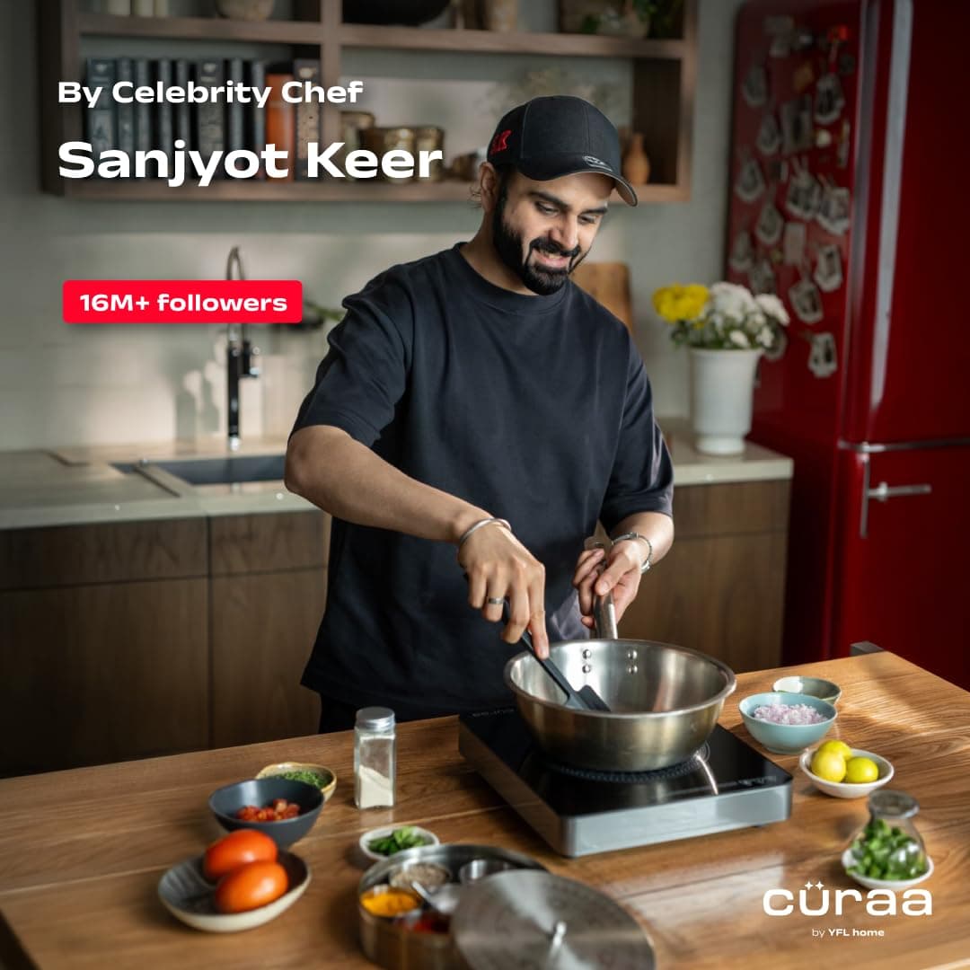 CÜRAA IndiePro 2100W Induction Stove with Rotary Knob thumbnail 2