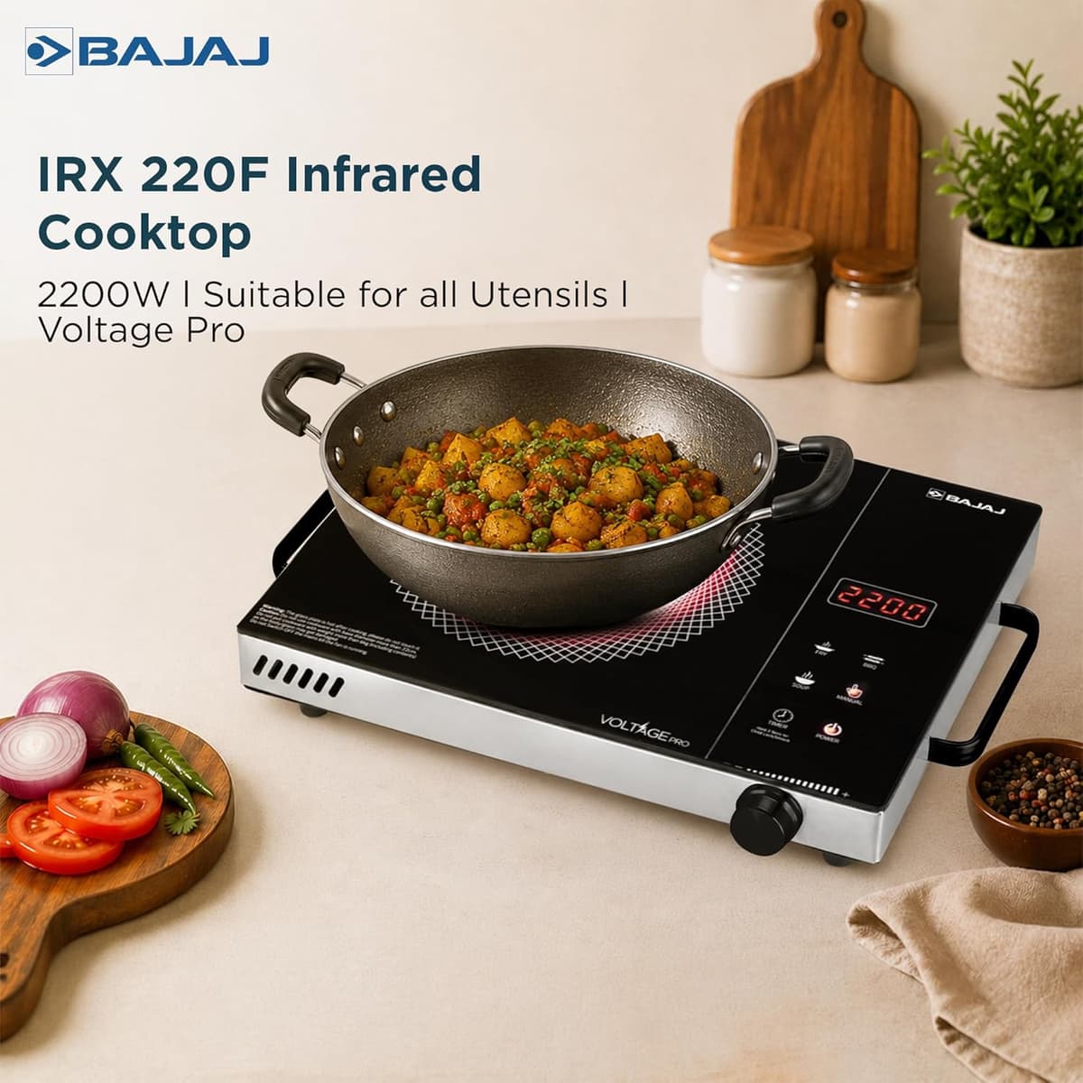 Elica Vetro 2200W Induction Cooktop thumbnail 2