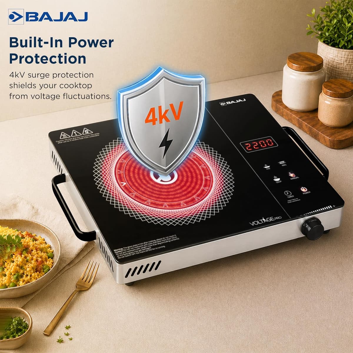 Elica Vetro 2200W Induction Cooktop thumbnail 3
