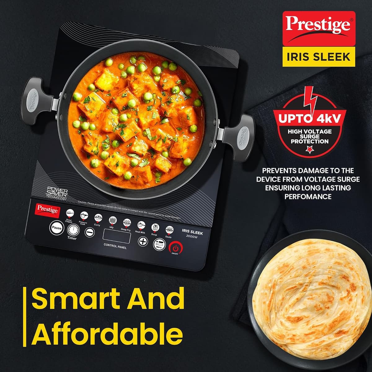 Prestige Iris Sleek 2000W Induction Cooktop thumbnail 3