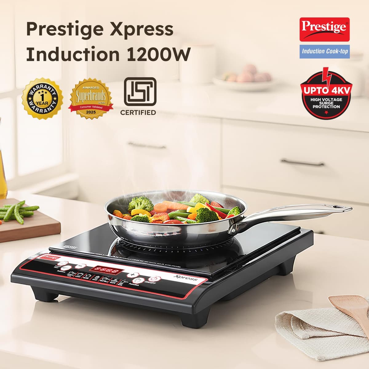 Prestige Xpress 1200W Induction Cooktop thumbnail 3
