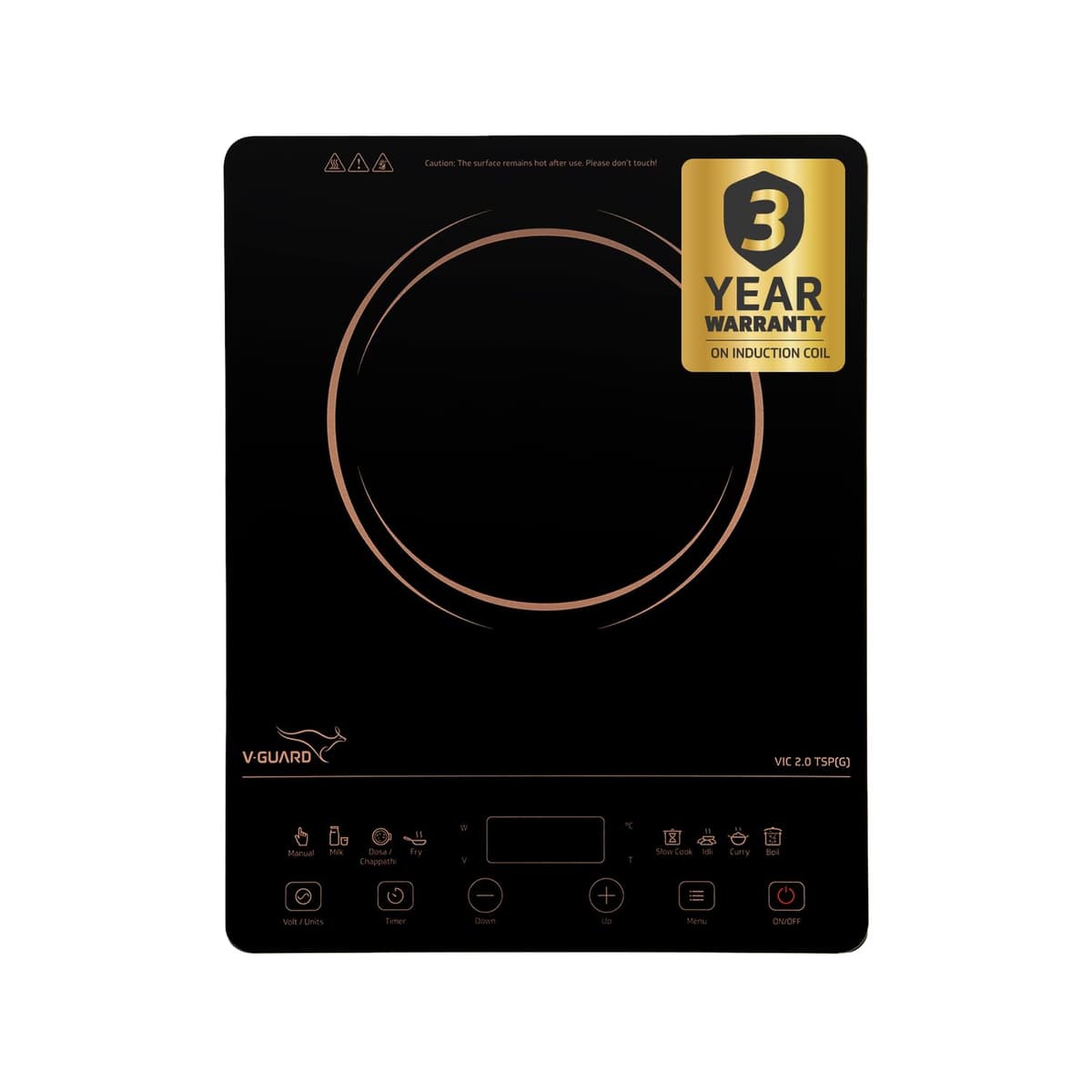 V-Guard VIC 2.0 TSP 2000W Induction Cooktop - view 1