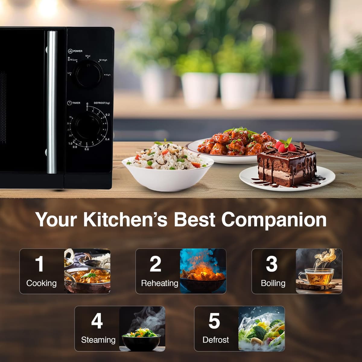 Godrej 20L Solo Microwave Oven (GMX 20SA2 BLM, Black) thumbnail 3