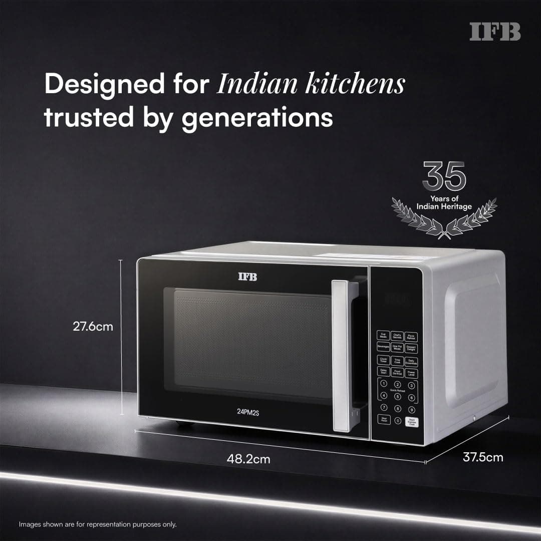 IFB 24L Solo Microwave Oven (24PM2S, Silver) thumbnail 2