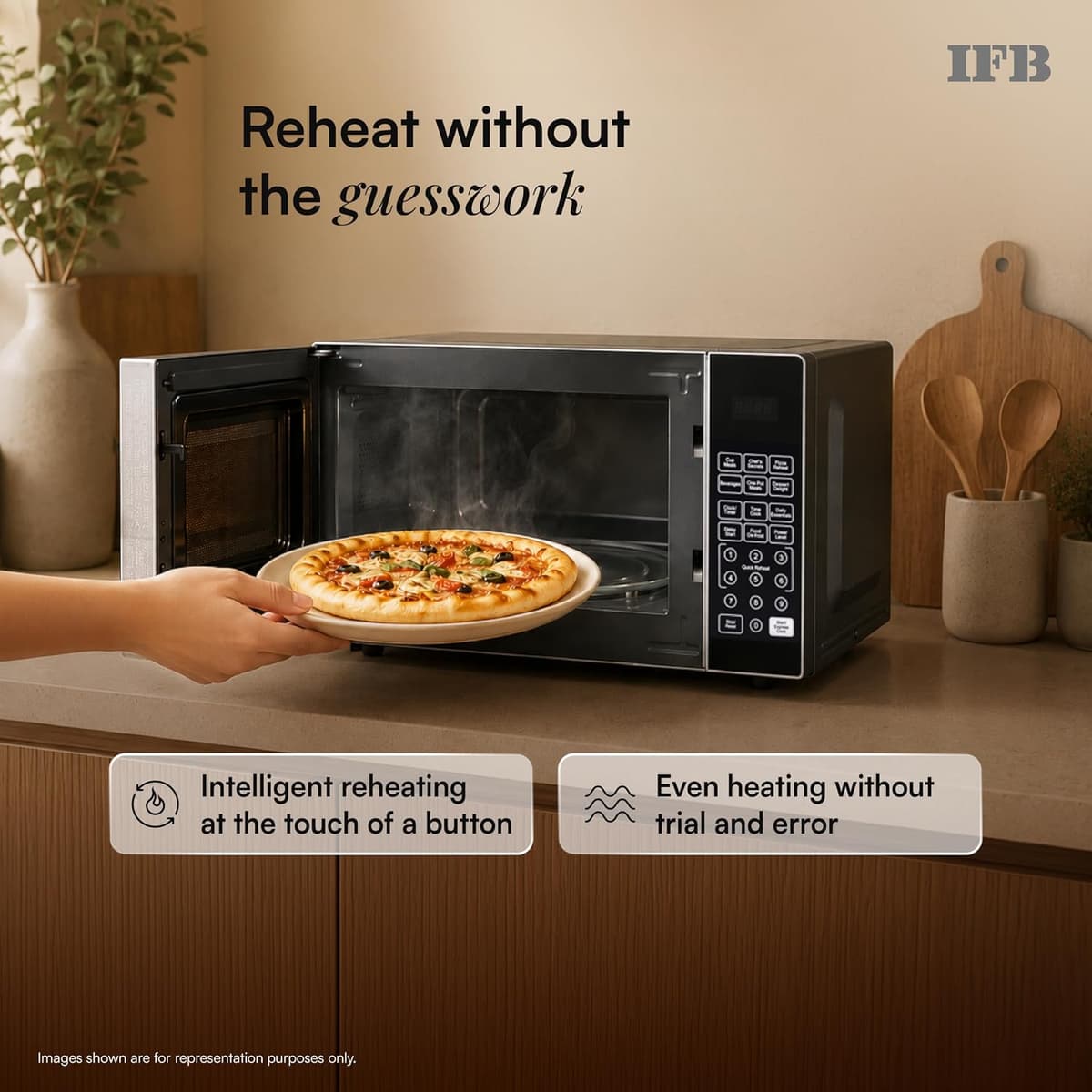 IFB 24L Solo Microwave Oven (24PM2S, Silver) thumbnail 4