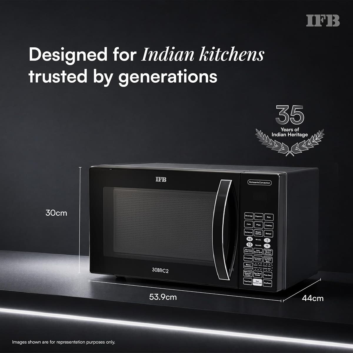 IFB 30L Convection Microwave Oven with Rotisserie (30BRC2) thumbnail 2