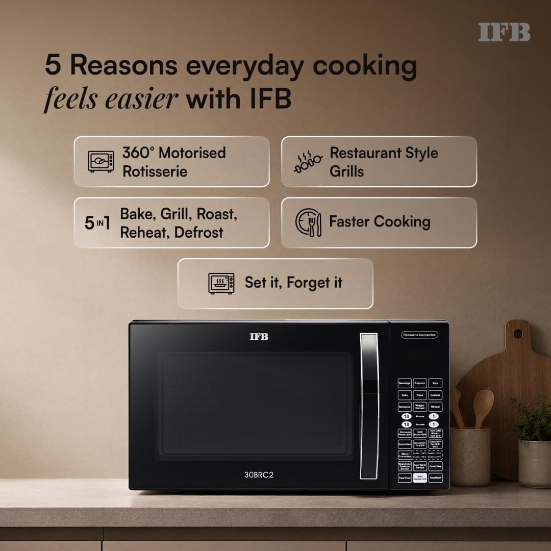 IFB 30L Convection Microwave Oven with Rotisserie (30BRC2) thumbnail 3
