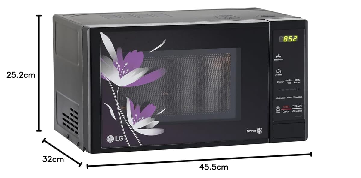 LG 20L Solo Microwave Oven (MS2043BP, Black) thumbnail 3