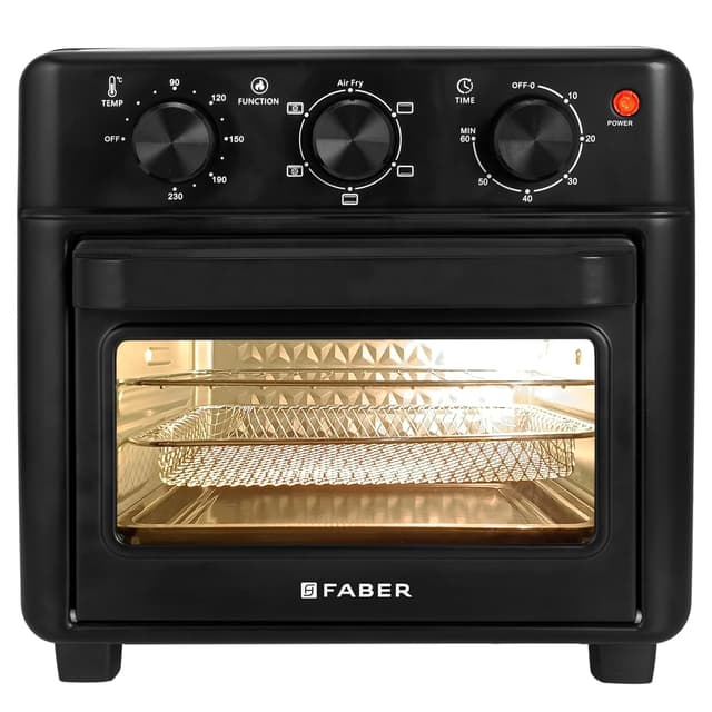 Faber 14L Air Fryer Oven, 1400W (FFAO CrispX Pro 14 BK)