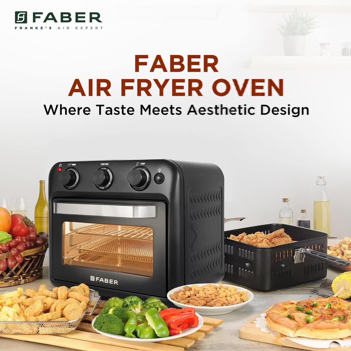 Faber 20L Air Fryer Oven, 1500W thumbnail 3