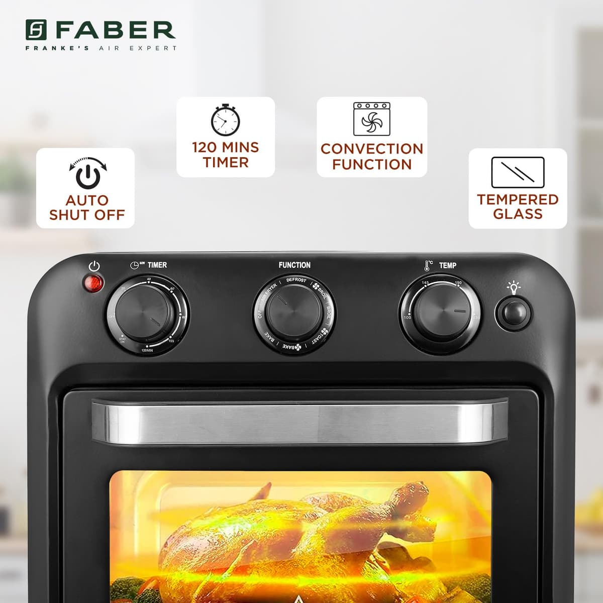 Faber 20L Air Fryer Oven, 1500W thumbnail 4